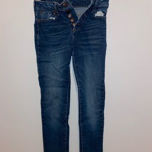 Aéropostale Super High Rise Crop Jeans Size:0